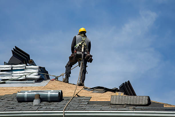 Professional Storm Damage Roof Repair technician working in Frankenmuth, MI